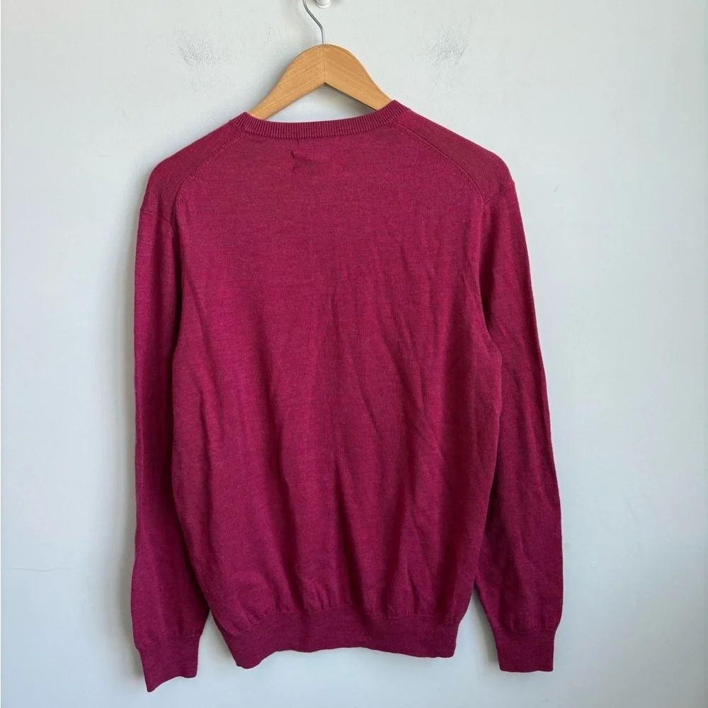 Joseph Abboud Extra Fine Merino Wool V-Neck Sweater LARGE